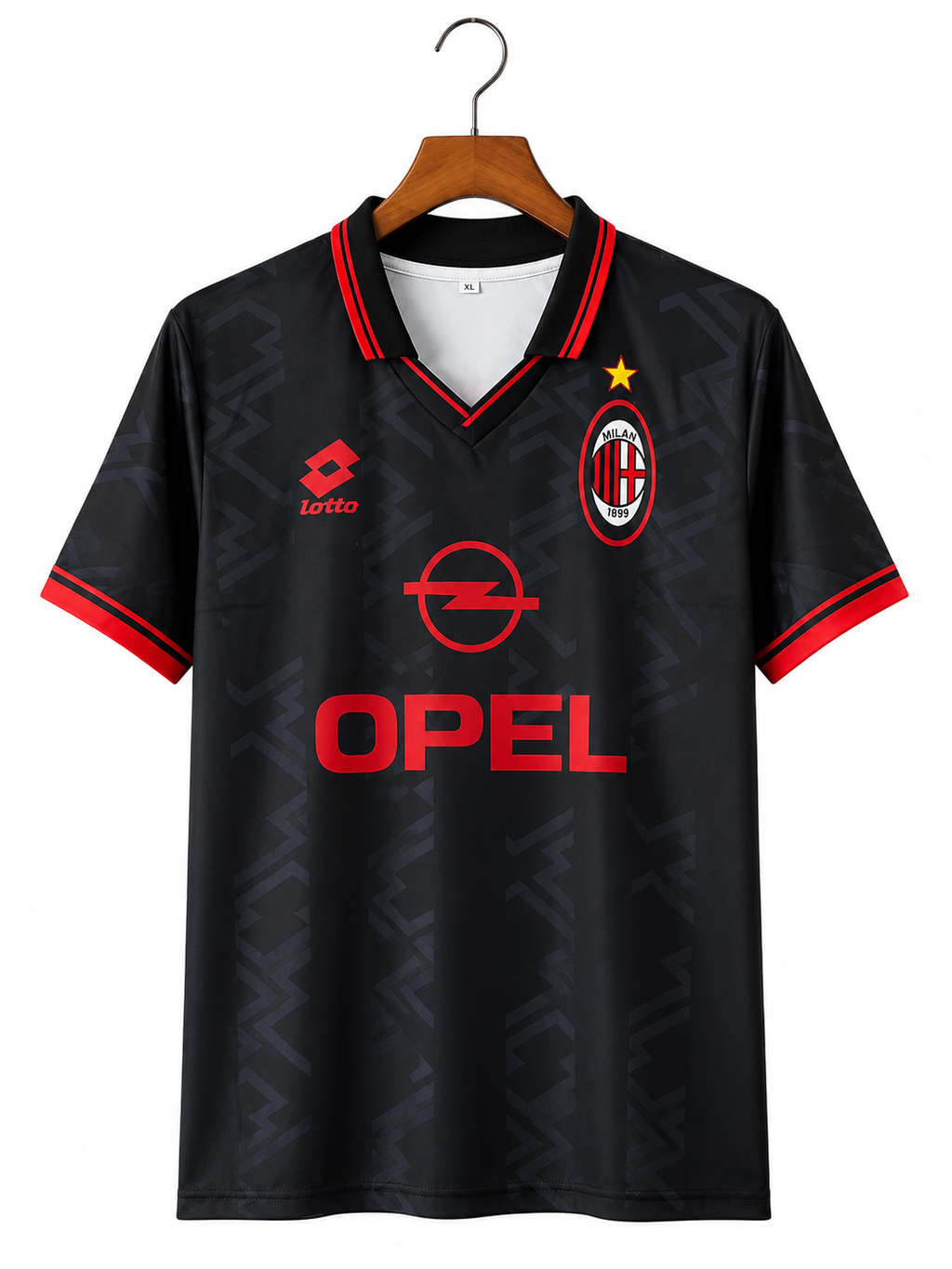 AC Milan 1995/96 Away Retro Jersey Roberto Baggio #18 Black V-Neck Half Sleeve Football Shirt