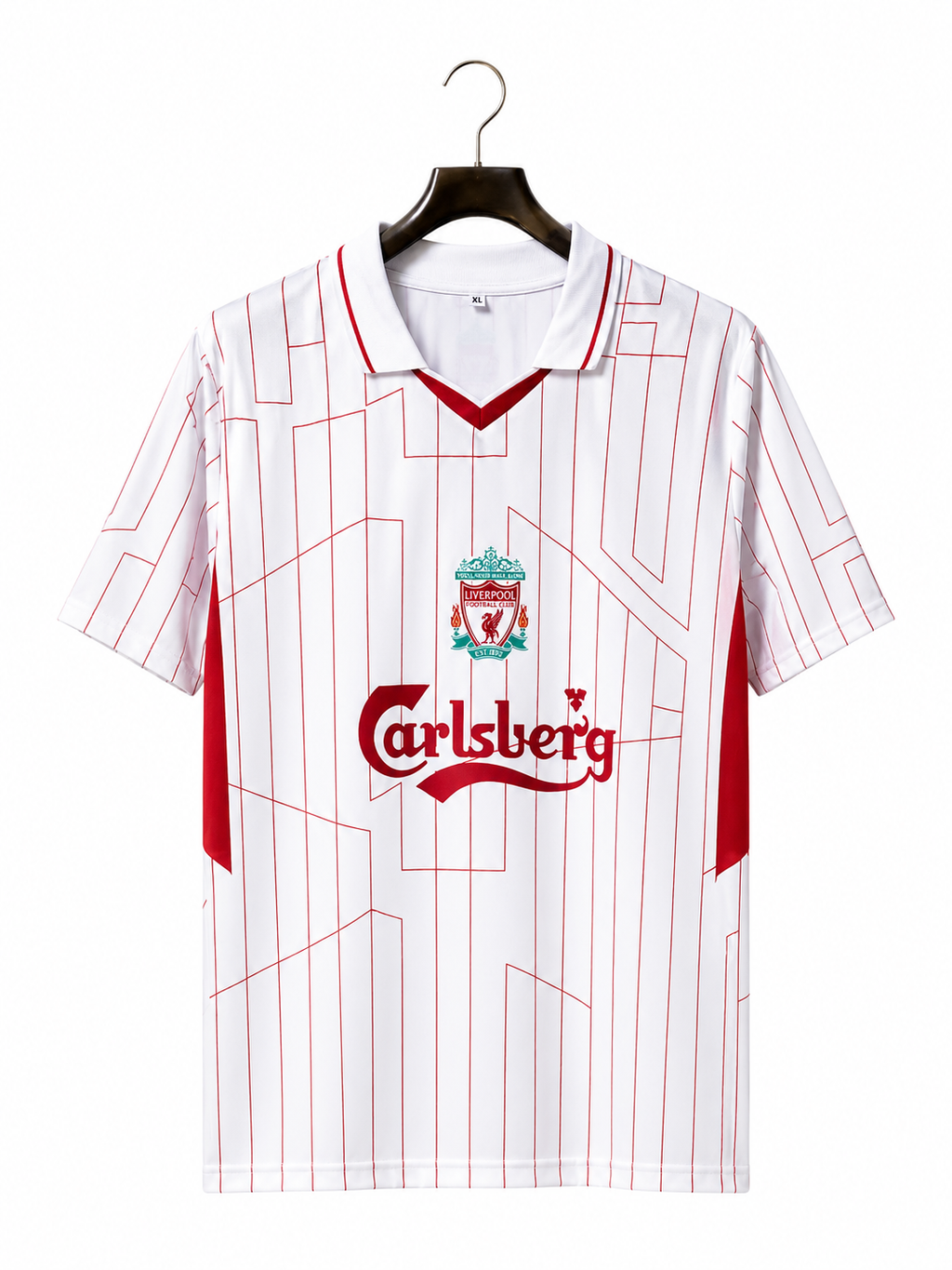 Retro Liverpool Away Kit 1995-96 – Steven Gerrard No.8 – Half Sleeve Polo Neck Jersey