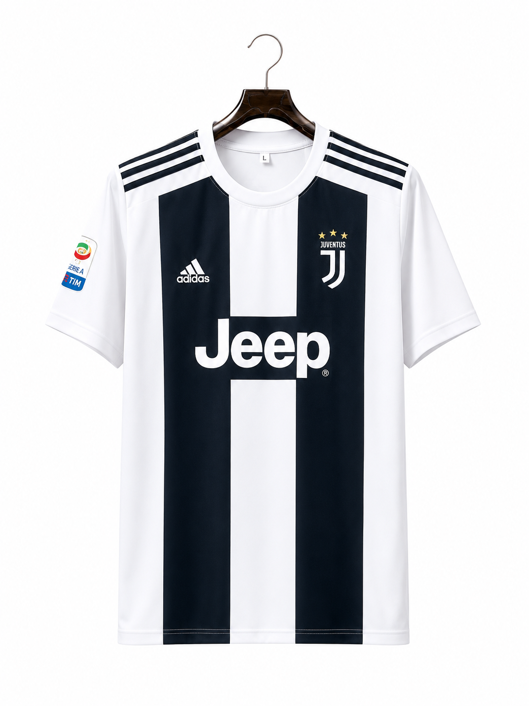 Juventus 2018-19 Home Jersey – Cristiano Ronaldo #7 – Black & White – Round Neck – Half Sleeve