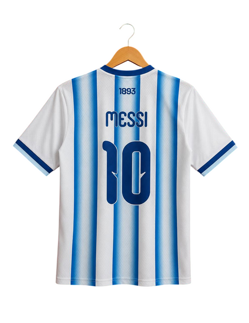 Argentina 2026 Home Jersey #10 Lionel Messi – World Cup Edition | Half Sleeve Round Neck Football Shirt