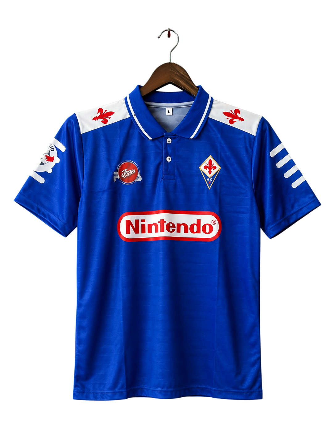 Fiorentina 1998-99 Retro Jersey #9 Batistuta - Half Sleeve Polo