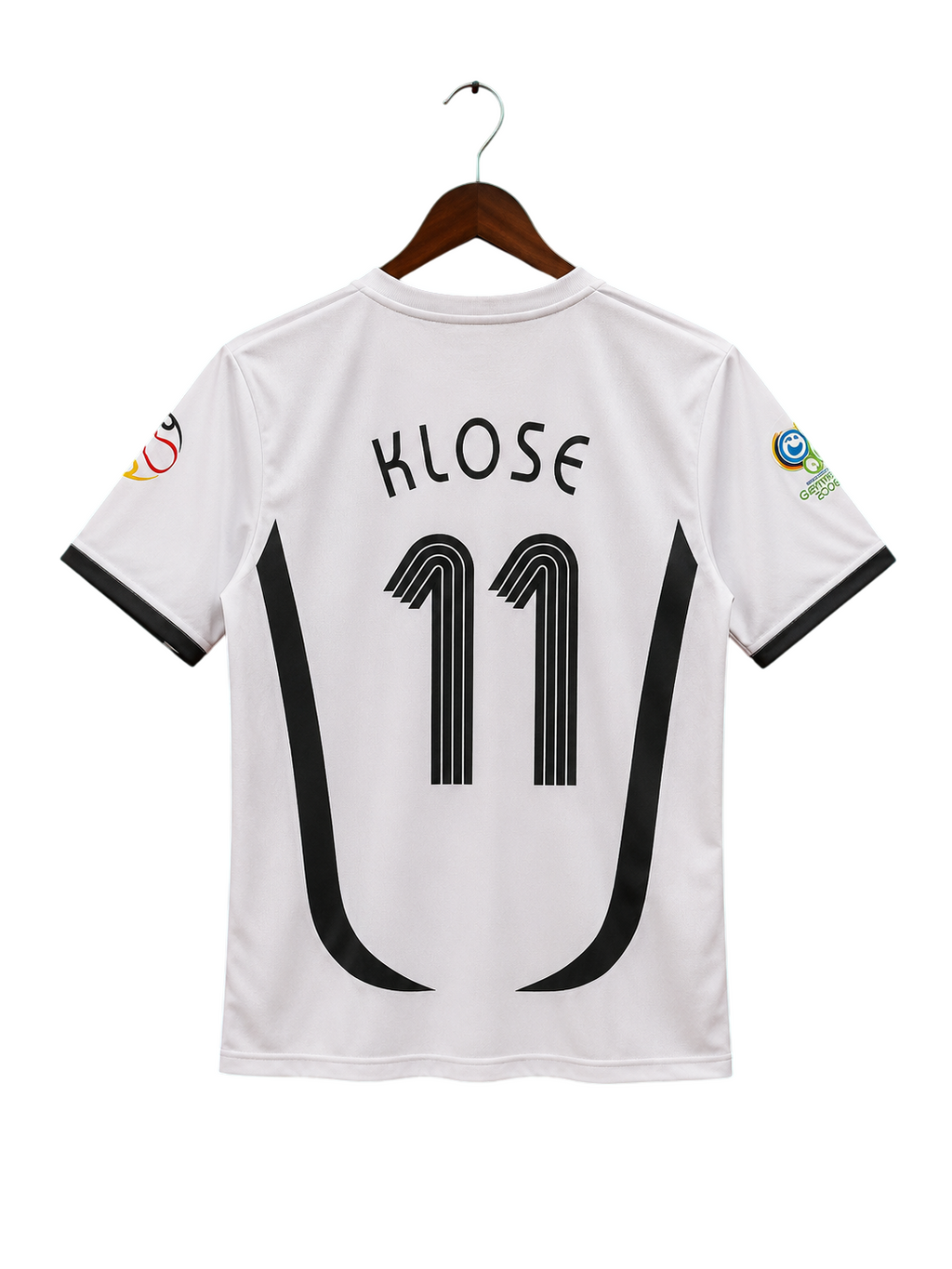 Germany 2006 Home Retro Jersey – Miroslav Klose #11 – FIFA World Cup Edition – White – Round Neck – Half Sleeve