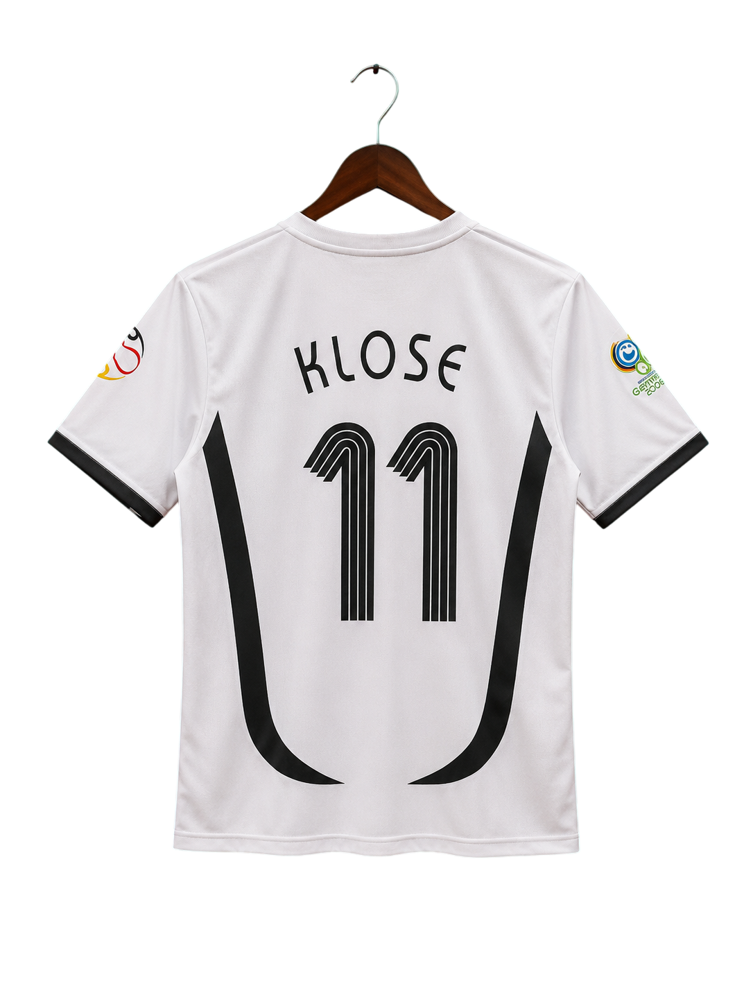 Germany 2006 Home Retro Jersey – Miroslav Klose #11 – FIFA World Cup Edition – White – Round Neck – Half Sleeve