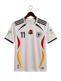 Germany 2006 Home Retro Jersey – Miroslav Klose #11 – FIFA World Cup Edition – White – Round Neck – Half Sleeve
