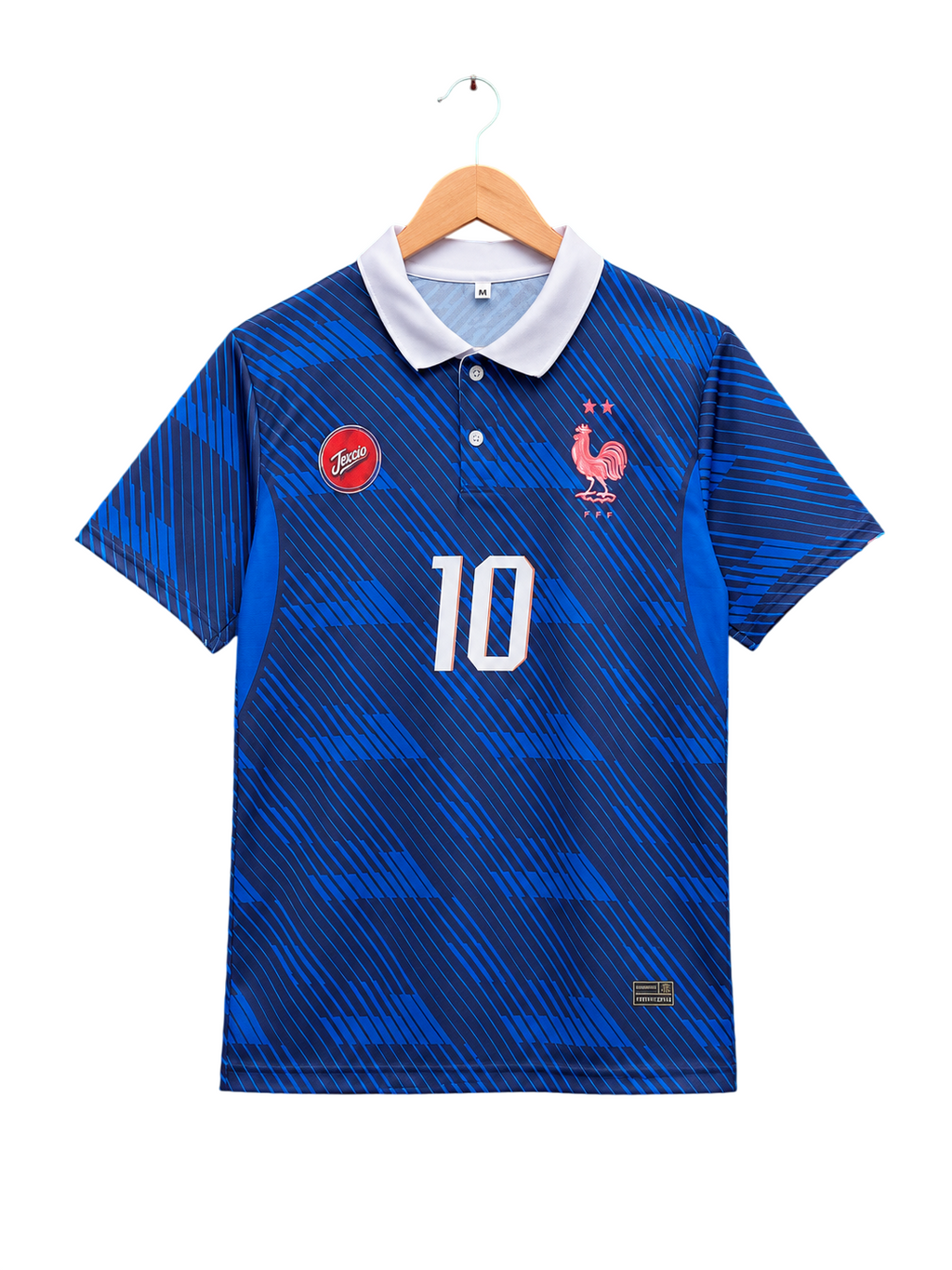 France 2026 Home Jersey #10 MBAPPÉ - Blue Half Sleeve Polo