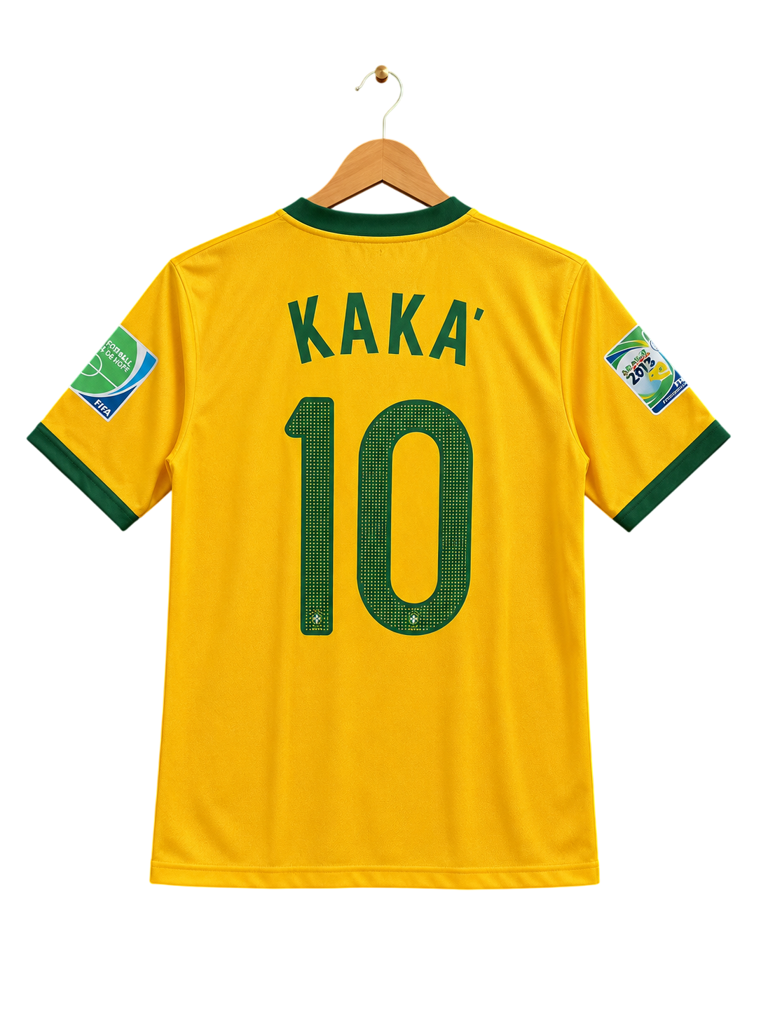 Brazil National Football Team 2002 World Cup Home Jersey #10 – Kaká Edition | Retro Half Sleeve Polo Collar