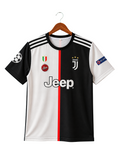 Cristiano Roanldo,juventus 2019-20 Home Kit, Round Neck & Half Sleeve