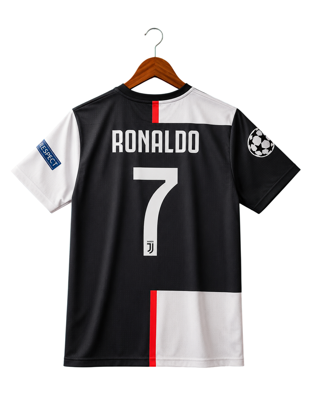 Cristiano Roanldo,juventus 2019-20 Home Kit, Round Neck & Half Sleeve