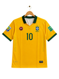 Brazil National Football Team 2002 World Cup Home Jersey #10 – Kaká Edition | Retro Half Sleeve Polo Collar