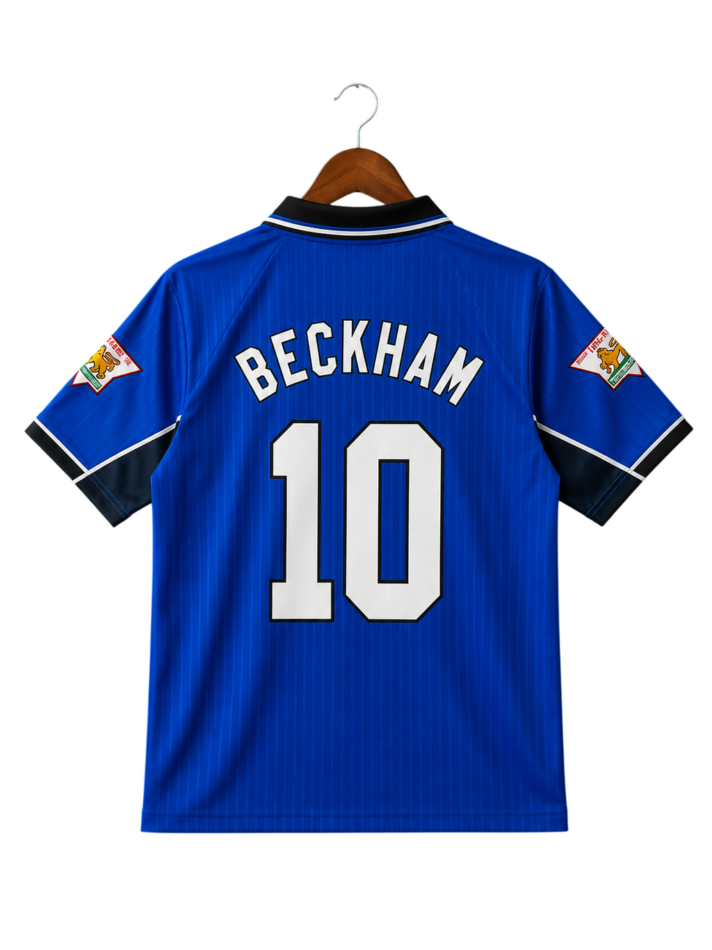 Manchester United Vintage Blue Polo Jersey – Beckham #10