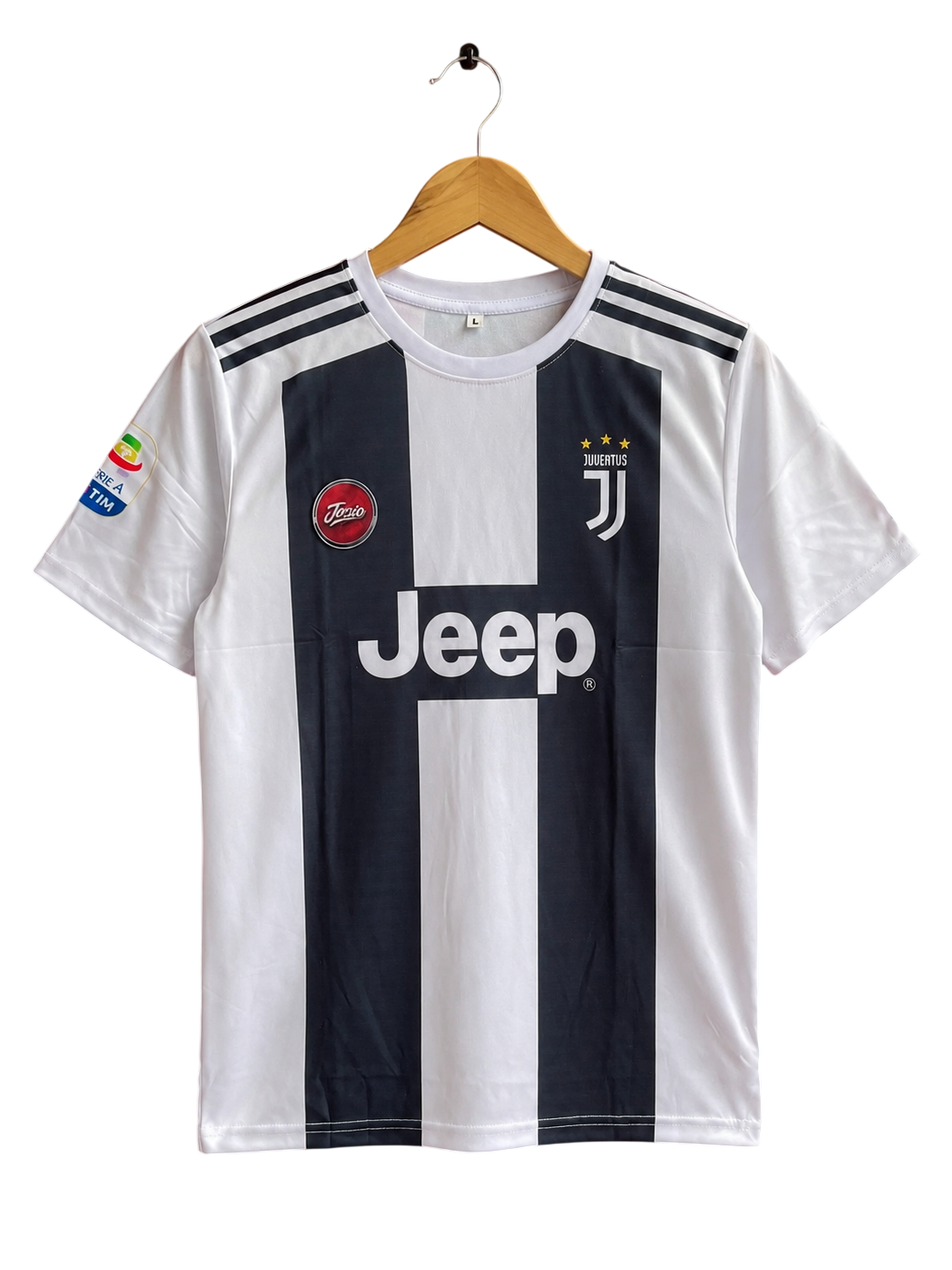 Juventus 2018-19 Home Jersey – Cristiano Ronaldo #7 – Black & White – Round Neck – Half Sleeve