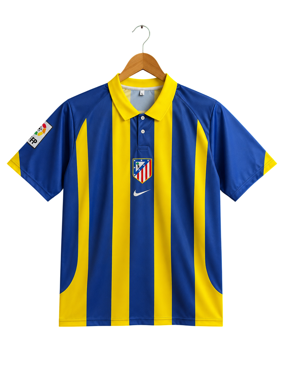 Atletico Madrid 2005-06 Away Jersey – Fernando Torres #9 Retro Club Football Shirt (Half Sleeve / Polo Collar)