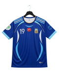 Lionel Messi #19 Argentina Blue Soccer Jersey – Half Sleeve Crew Neck Fan Shirt