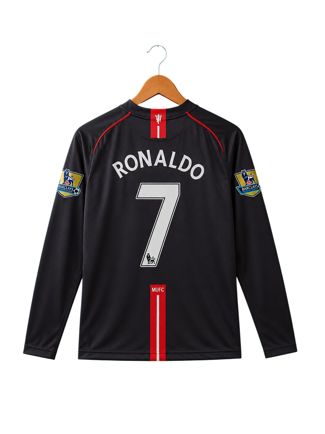 Manchester United 2007/2008 Away Retro Full Sleeve Football Shirt — Ronaldo #7