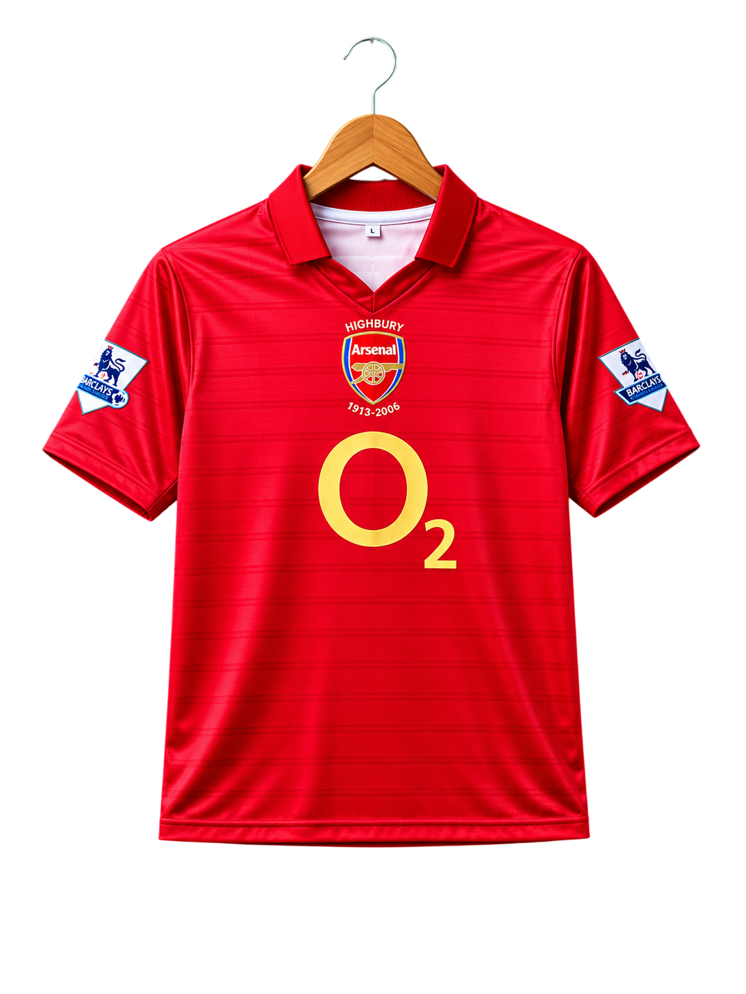 Arsenal 2006/2008 Home Highbury Retro Polo Football Shirt — Henry #14