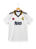 Real Madrid 1998/2000 Home Retro Polo Football Shirt — Raul #7