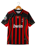 AC Milan 2008/2009 Home Retro Polo Football Shirt — Ronaldinho #80