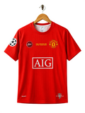 Manchester United 2007/08 Retro Home Jersey – Cristiano Ronaldo #7 – UEFA Champions League Final Edition – Red Round Neck Half Sleeve