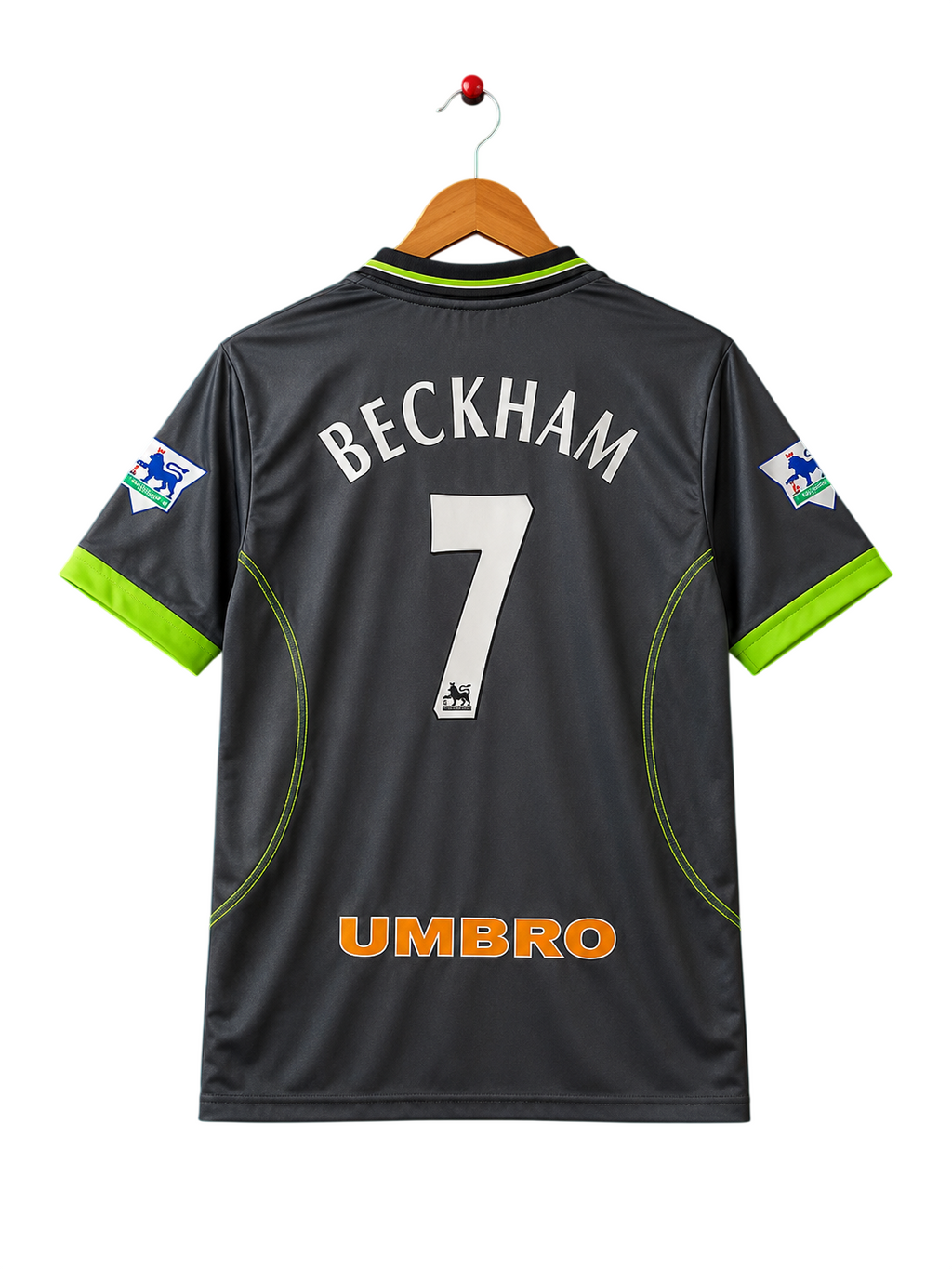 Manchester United 1998/1999 Third Retro Polo Football Shirt — Beckham #7