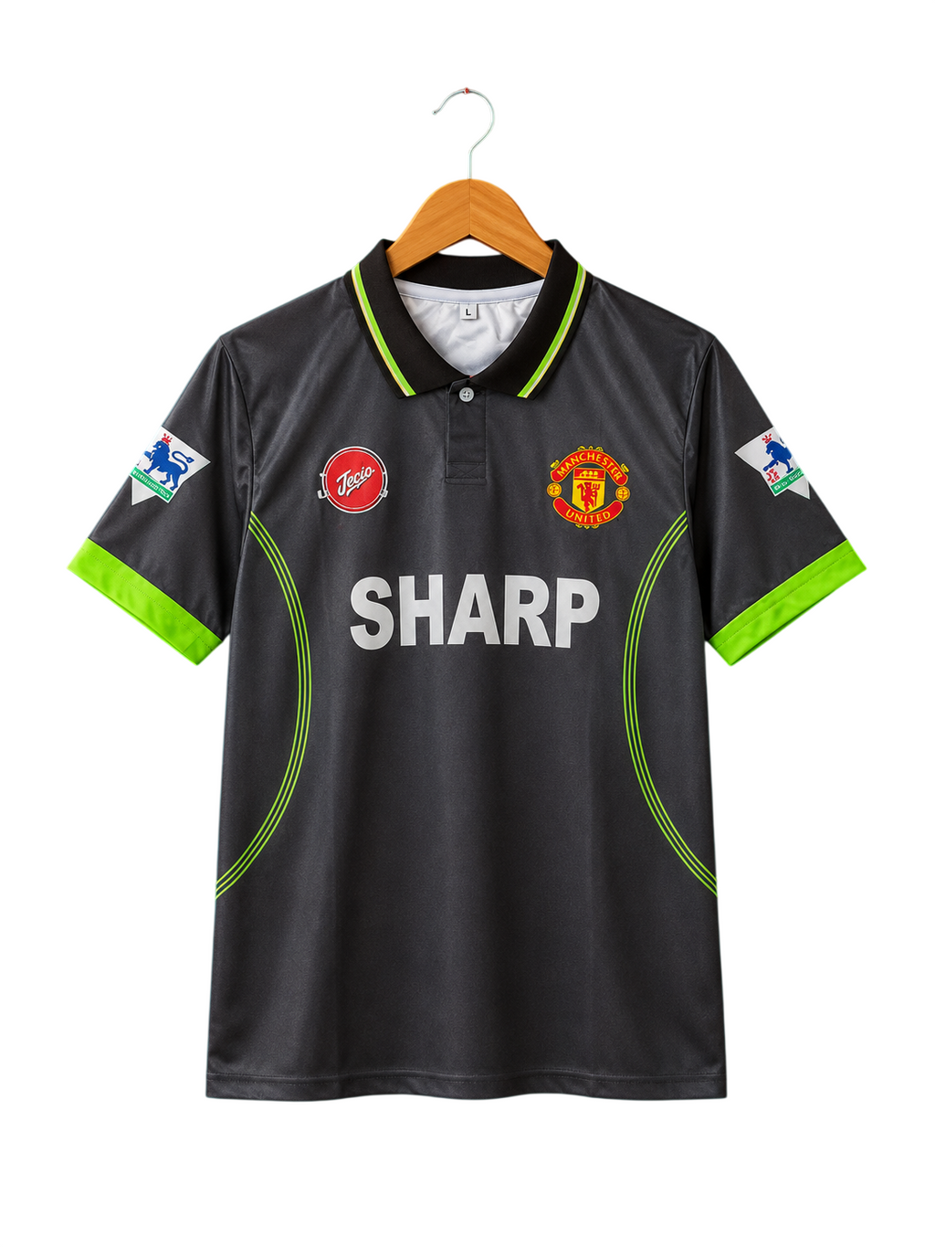 Manchester United 1998/1999 Third Retro Polo Football Shirt — Beckham #7