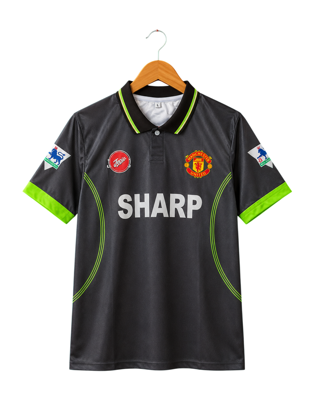 Manchester United 1998/1999 Third Retro Polo Football Shirt — Beckham #7
